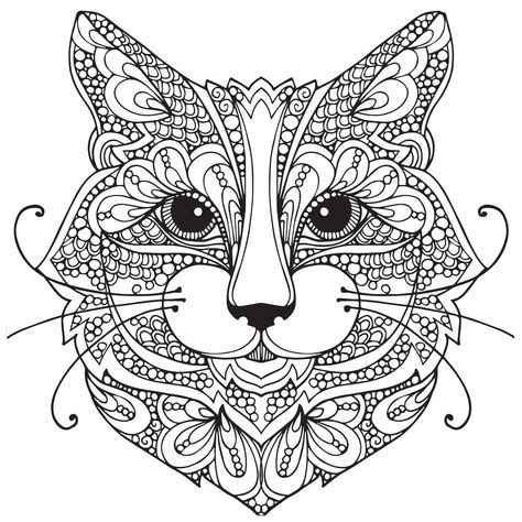 cat coloring pages  adults cat coloring page animal coloring