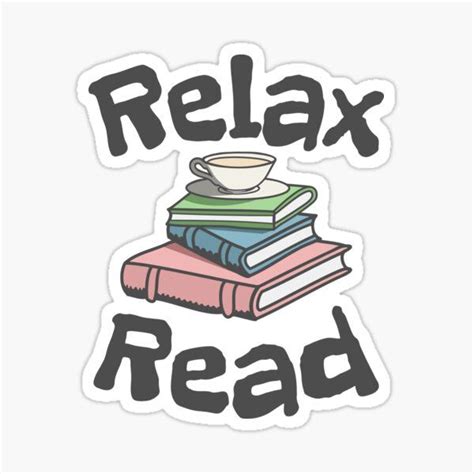 Relax Read Sticker By Cute Kingdom Relaxing Reading Inspirational