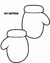 Mittens Coloring Pages Warm Keep Hand Color sketch template