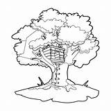 Arbre Cabane Baobab Arbres Colorier Sucre Coloriageetdessins Inscrivez sketch template