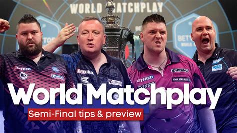 world matchplay darts semi final predictions odds betting tips accas order  play tv times