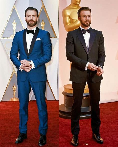 Who Dressed Better Chris Evans In Blue Suit 💙 Or Chris