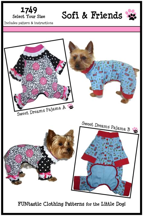 printable dog pajama pattern printable templates