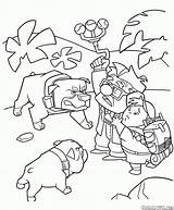Coloring Doug Surround Dogs Doggie Cheerful Pages sketch template