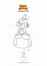 Sonriente Supercolored Ausmalbilder Prinzessinnen sketch template