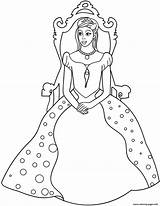 Trono Throne Dibujo Princesas Ausmalbilder Prinzessin sketch template