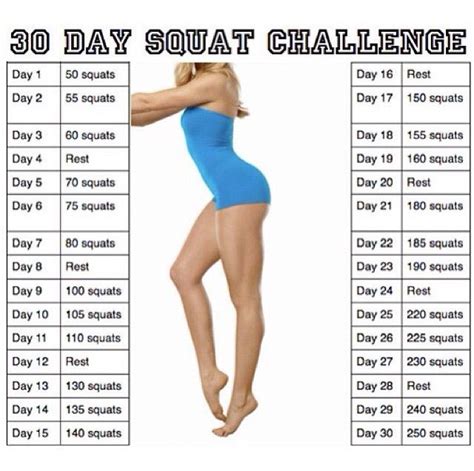squats squat challenge 30 day squat fitness motivation