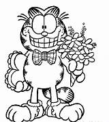 Garfield Coloring Pages Comic Strip Cat Color Printable Getcolorings Lasagna Humorous Discover Story Going Date When Kids Highly Detailed sketch template
