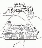 Coloring Pages Disney Disneyland Book Mickey House Cruise Drawing Epcot Toontown Magic Kingdom Mouse Kids Walt Printable Ships Sheets Popular sketch template