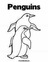 Penguins Pages Browning sketch template