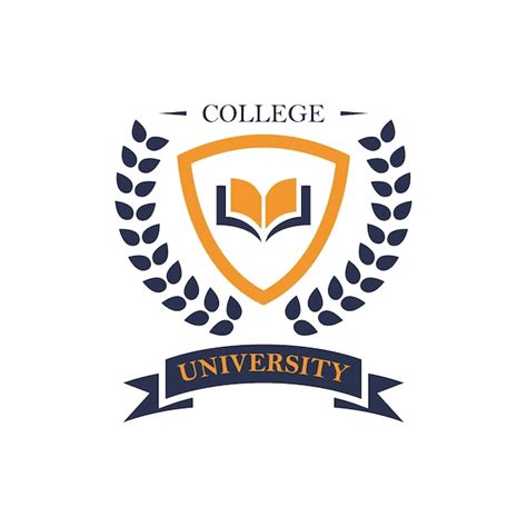 logotipo de la universidad vector premium
