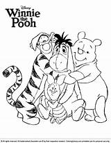Pooh Winnie Coloring Kids Pages Printable Book Own Create Used sketch template