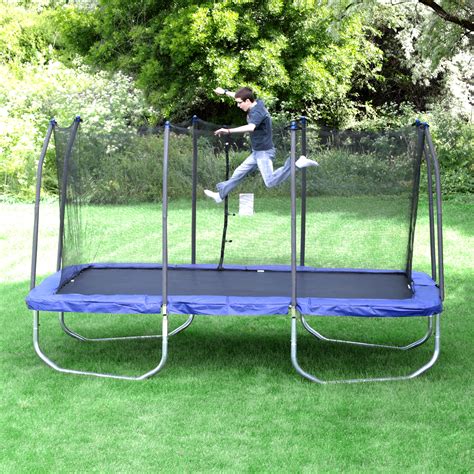 skywalker  rectangular trampoline  safety enclosure ii reviews wayfair