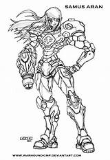 Samus Metroid Coloring Aran Ped Deviantart Cmp Warhound Pages Inks Comments Gif Adults Coloringhome Popular sketch template