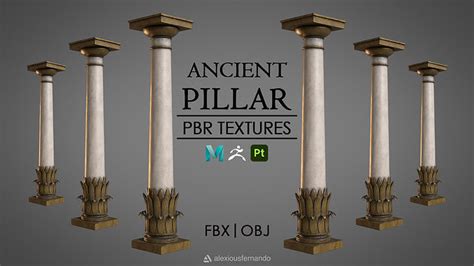Ancient Pillar 3d Model 3d Model Cgtrader