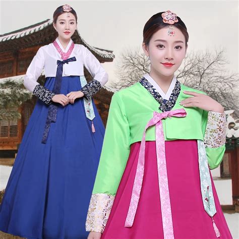 Korean Traditional Costume Ladies National Costumes Korean Costumes