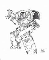 Warhammer Coloring Deviantart Pages 40k Terminator Marine Space 28kb 920px Iron Hands Choose Board Heresy Pre sketch template