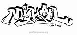 Name Graffiti Coloring Pages Names Michael Clipartmag Template sketch template