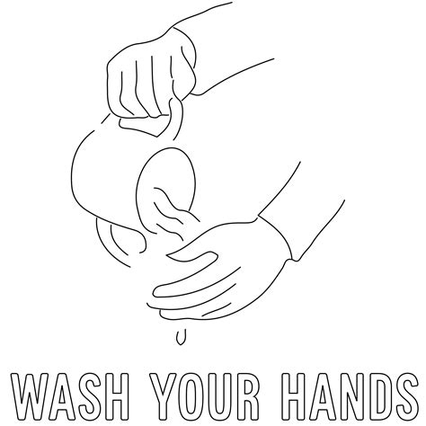 hand washing coloring page passover haggadah  haggadot
