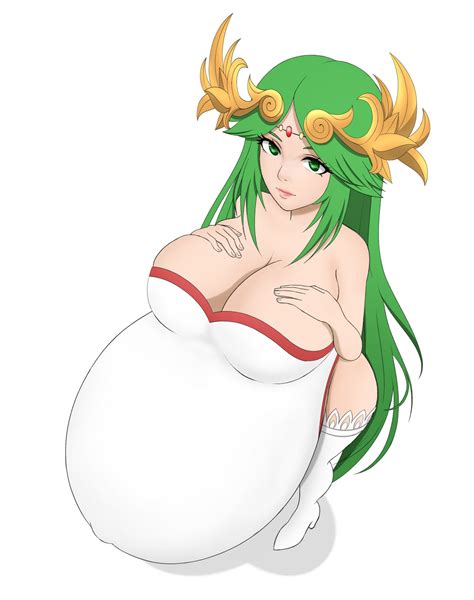 Rule 34 Belly Big Belly Big Breasts Breasts Cleavage Female Green