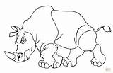 Rhino Rinoceronte Nashorn Rhinoceros Stampare Badak Colorear Rhinocéros Angry Rinocerontes Mewarnai Enfadado Ausmalbild Desenho Animali Disegnare Zum sketch template