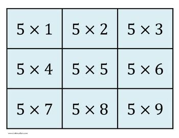 printable multiplication flash cards  answers  robin sellers