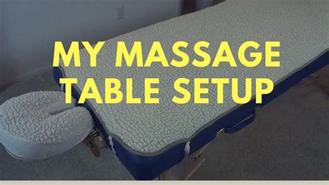 Table Setup Massage Monday 366 Youtube