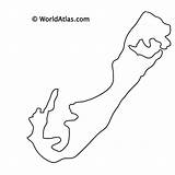 Bermuda Map Maps Blank Territory Outline Above Overseas Atlantic Ocean British North Represents Educational Geographical Downloaded Purposes Printed Used sketch template