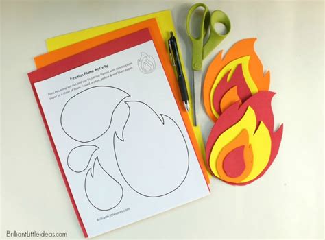 fire flames  printable template brilliant  ideas