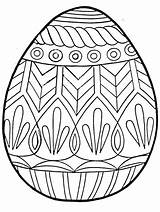 Easter Coloring Egg Ukrainian Eggs Pages Ads Creative sketch template