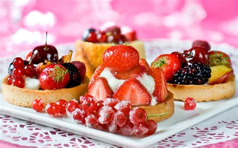 sweets dessert pastry fruit strawberry cherry berry wallpaper   wallpaperup