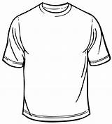 Shirt Outline Printable Clip Clipart Blank sketch template