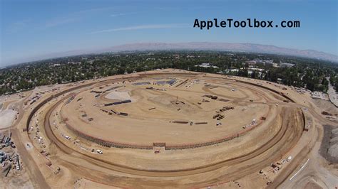 latest aerial  reveal rapid progress  apple campus  construction site appletoolbox