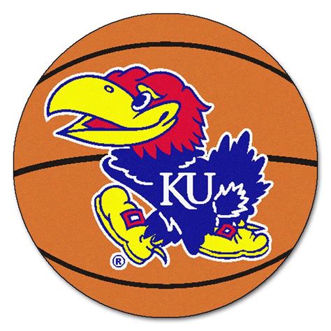 ncaa university  kansas orange  ft     ft    accent rug kansas jayhawks