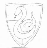 Slytherin Crest Potter Gryffindor Hogwarts Wip Spitfire Paintingvalley sketch template