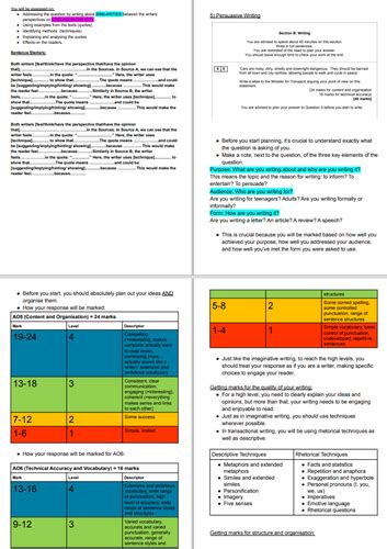 aqa gcse english language paper  november  guided exam teaching