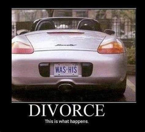 funfriday divorce vanity plate divorce humor