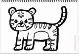 Coloring Baby Tiger Drawing Learn Kids sketch template