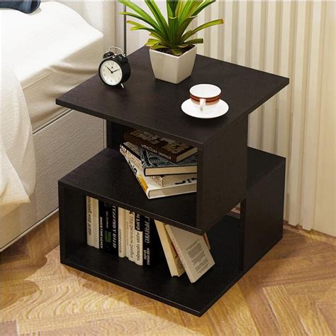 buy bedside table book shelf nightstand storage organizer  colors