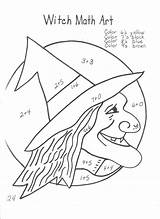 Halloween Math Worksheets Coloring Pages Activities Drawing Grade 4th Multiplication Printable Number Witches Witch Worksheet Fun Following Killer Jeff Adults sketch template