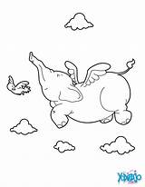 Volador Flying Imprimer éléphant Ausmalbilder Animales Sabana Volant Animaux Elefant sketch template