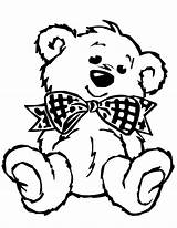 Bear Teddy Coloring Pages Christmas Kids Celebrate Cute Outline Clipart Print Drawing Printables Line Kindergarten Drawings Colour sketch template