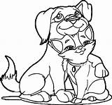 Friends Colouring Puppy Blogx Wecoloringpage sketch template