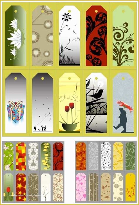 printable bookmarks templates  blank bookmark template  word