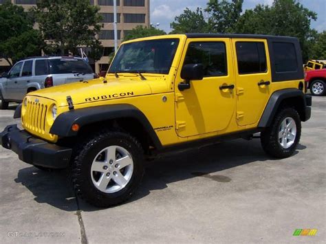 yellow jeep wrangler unlimited rubicon  sale
