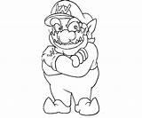 Wario Waluigi Coloringonly Colorear Craftwhack Coloringhome sketch template