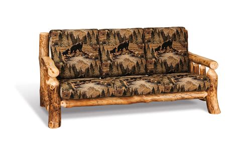 rustic log cabin sofa  dutchcrafters amish furniture