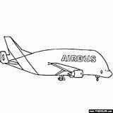 Beluga Avion Plane Fighter A300 Transporter Thecolor Airplanes sketch template
