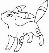 Umbreon Pokemon Espeon Eevee Rockruff Evolutions Clipartmag sketch template