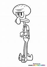 Squidward Spongebob Squarepants Gary Spungebob sketch template